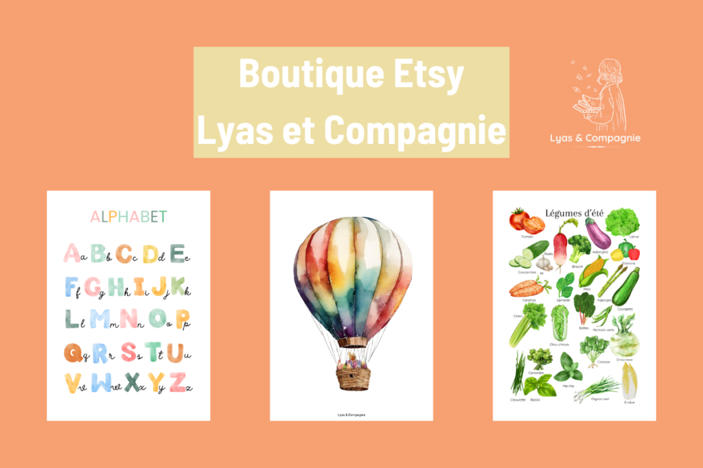 Template de ma boutique Etsu lyas et compagnie ou vous pouvez y trouvez des pdf téléchargeable. E-book et PDF éducatifs sont au rendez vous.